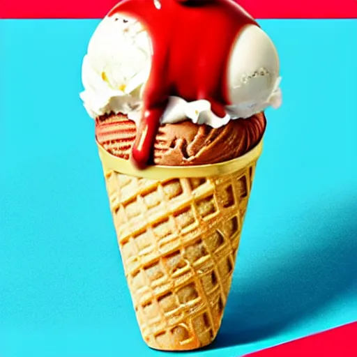 Image similar to an ice cream with hot dog taste,