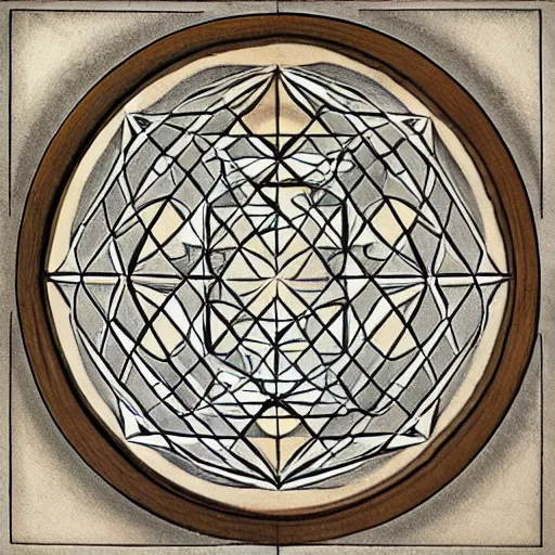 Image similar to lasr dinner by da Vinci in impossible geometry, Escher