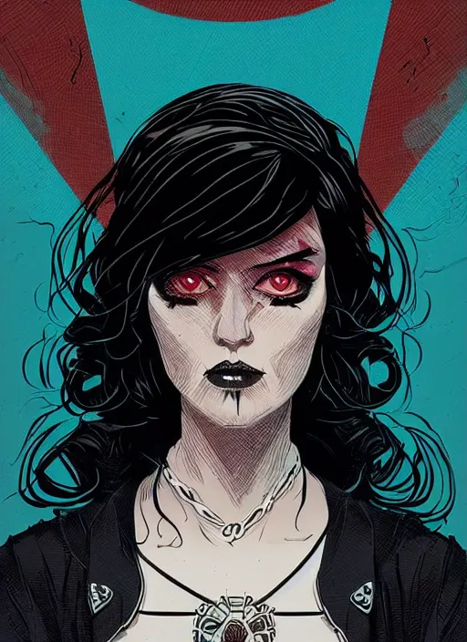 Image similar to portrait of goth girl, artstation, art by petros afshar, tom whalen, laurie greasley and greg rutkowski