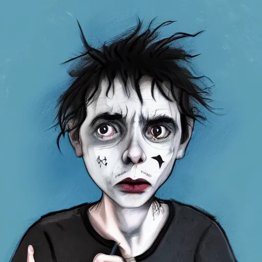 Image similar to a child who is forced to be something other than what he would have liked, having to be forced to give up his dreams, illustration by tim burton, 4 k, masterpiece, trending on art station, d & d