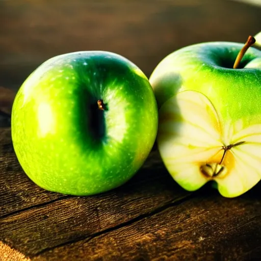 Image similar to a beautiful photo of a green apple