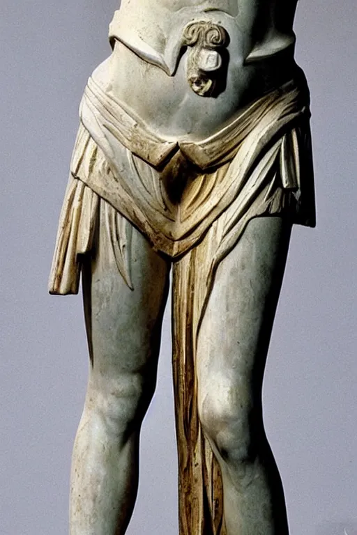 Image similar to an ancient greek statue of she - ra, the princess of power