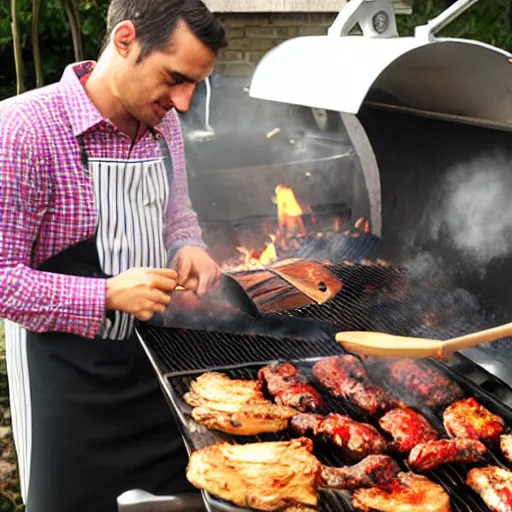 Image similar to edu gasapar cooking on a bbq