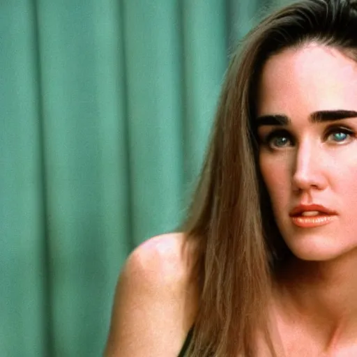Image similar to face of 1992 blonde Jennifer Connelly