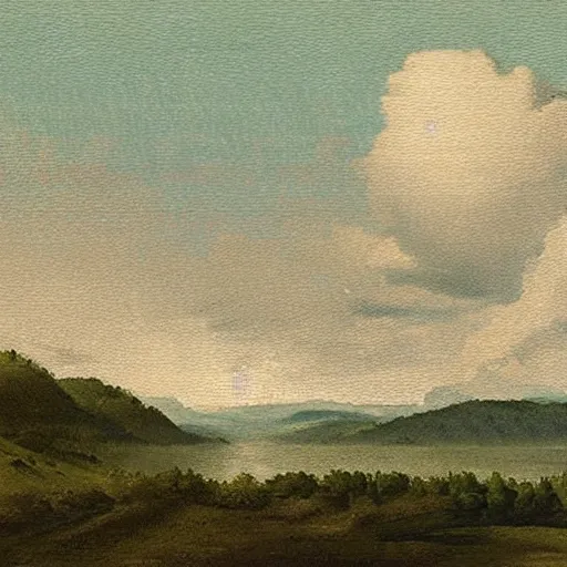 Image similar to portrait of Google Maps, in the style of the Hudson River School