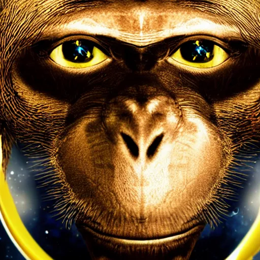 Prompt: monkey astronaut in space, realistic, hd, experiment