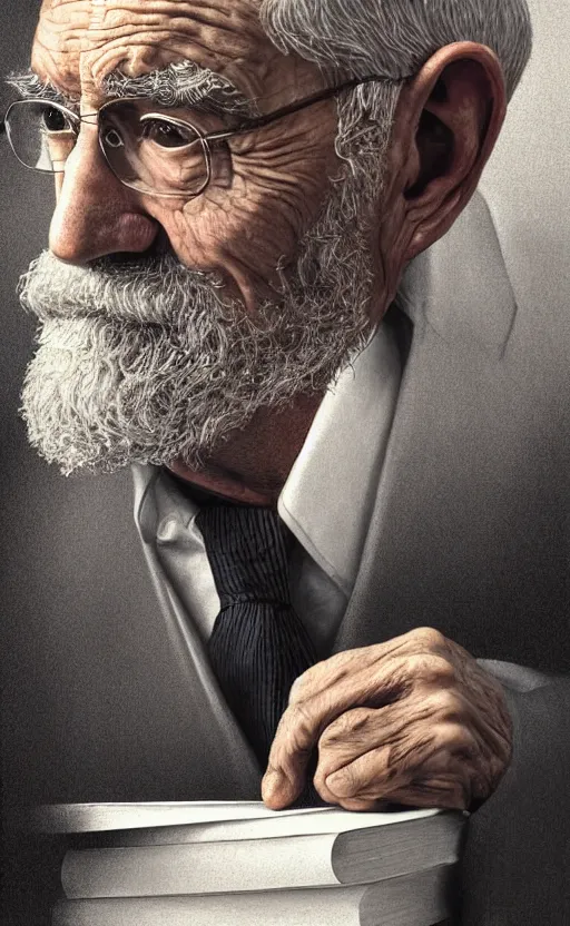 Image similar to old man doing hard work do what we can then leave it to god non - fiction elegant highly detailed digital painting 8 k uhd highly consistent object intricate sharp focus illustration, art by robin eley, paul lung, samuel silva