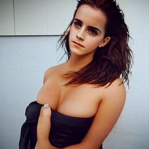 Image similar to emma watson mixed with kim kardashian