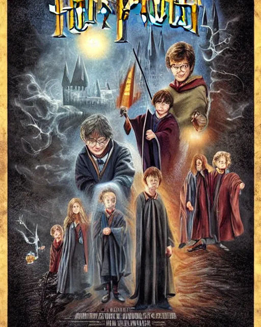 Image similar to Harry Potter movie poster by ed binkley