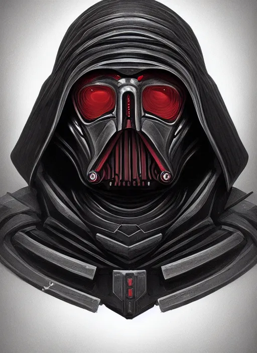 Prompt: portrait of darth malgus, elegant, highly detailed, digital painting, artstation, illustration