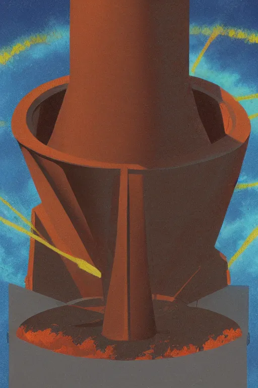 Image similar to artwork of cherenkov cone