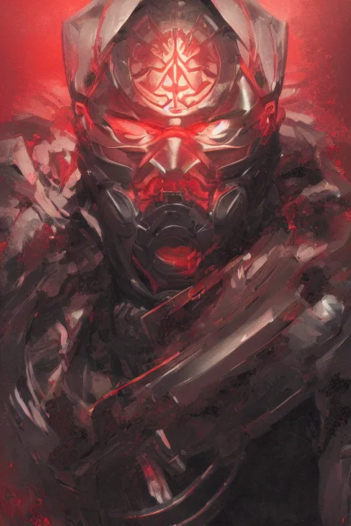 Image similar to Portrait of Ninja slayer, japan, dark, intricate, highly detailed, smooth, artstation, digital illustration by Ruan Jia and Mandy Jurgens and Artgerm and Greg Rutkowski