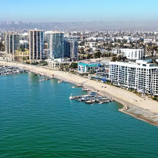 Prompt: marina del rey in los angeles