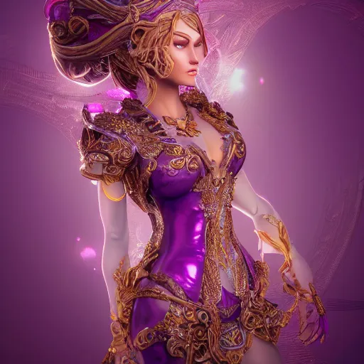 Prompt: princess of amethyst, ornate, intricate, hyper detailed, stunning, 4 k, octane render