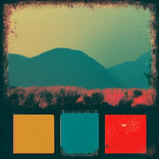 Image similar to Retro, nostalgic, landscape, digital art, retro palette