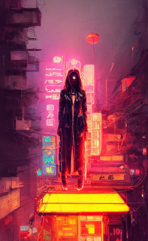 Prompt: detailed Amber Heard crouching on top of messed up bed, volumetric lightning, cyberpunk futuristic neon, decorated with traditional Japanese ornaments by Ismail inceoglu dragan bibin hans thoma !dream detailed portrait Neon Operator Girl, cyberpunk futuristic neon, reflective puffy coat, decorated with traditional Japanese ornaments by Ismail inceoglu dragan bibin hans thoma greg rutkowski Alexandros Pyromallis Nekro Rene Maritte Illustrated, Perfect face, fine details, realistic shaded, fine-face, pretty face