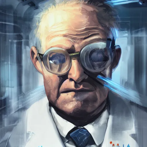 Image similar to concept art of elite scientist by jama jurabaev, secret society, cinematic shot, trending on artstation, high quality, brush stroke