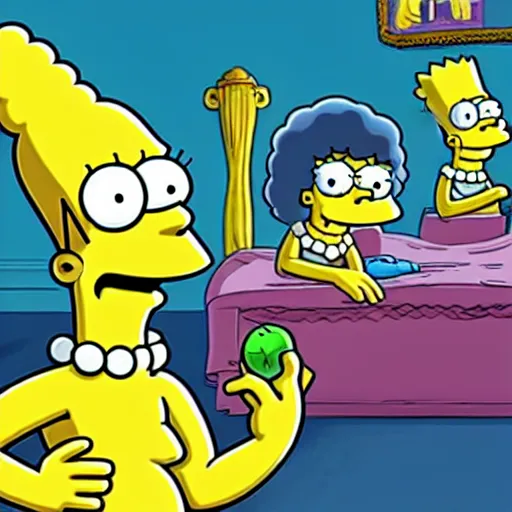 Image similar to Squid Game (2021) episode featuring The Simpsons in Squid Game.