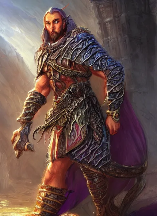 Image similar to middle eastern, ultra detailed fantasy, dndbeyond, bright, colourful, realistic, dnd character portrait, full body, pathfinder, pinterest, art by ralph horsley, dnd, rpg, lotr game design fanart by concept art, behance hd, artstation, deviantart, hdr render in unreal engine 5