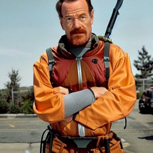 Image similar to Bryan Cranston as Gordon Freeman in H.E.V., still from a film