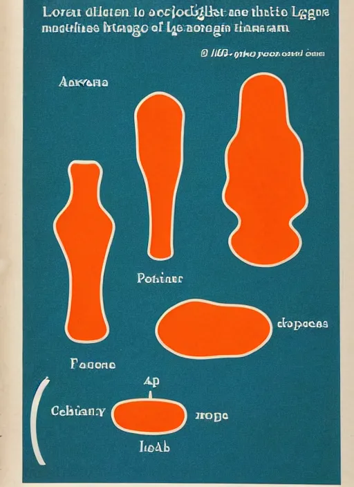 Image similar to page of a biology textbook showing the anatomy of a lava lamp.