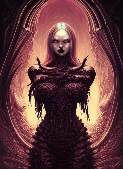 Image similar to hyper detailed ultra sharp malicious succubus, ominous gothic aesthetic, haunting, masterpiece, elegant, ornate, intricate, digital painting, concept art, smooth, sharp focus, illustration, art by artgerm and dan mumford, alexey egorov, felix englund, trending on artstation 8 k