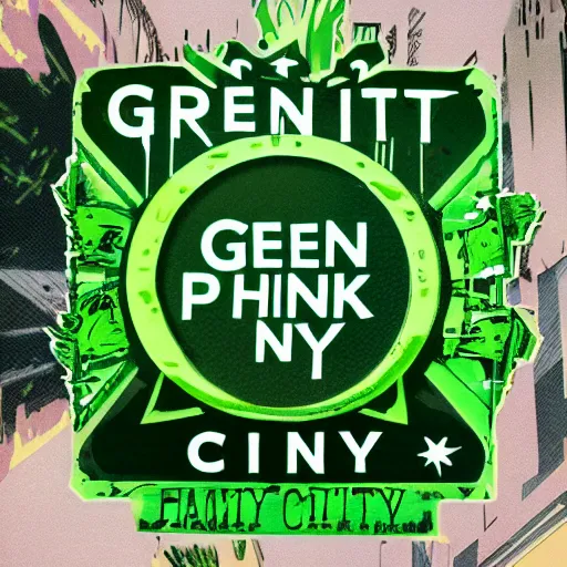 Image similar to green punk city