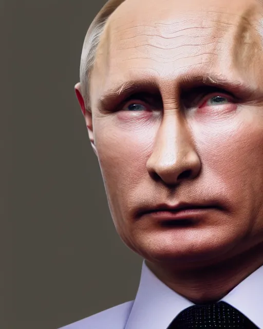 Prompt: a portrait photograph of Vladimir Putin as a great ape, DSLR PHOTOGRAPHY