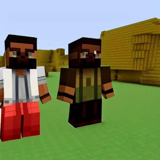 Image similar to Kanye West minecraft