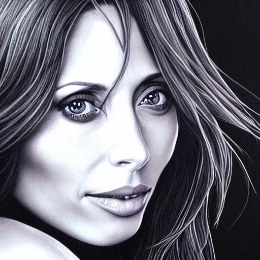 Image similar to a beautiful detailed portrait of natalie imbruglia from music video torn, by artgerm, high details
