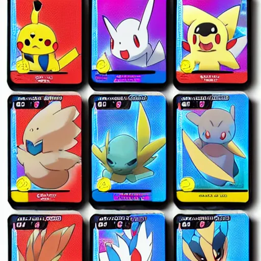 Image similar to pokemon cards with snooki, joe biden, nicki minaj, kim kardashian, osama bin laden, pokemon anime style, hd 8k image high detail, at target