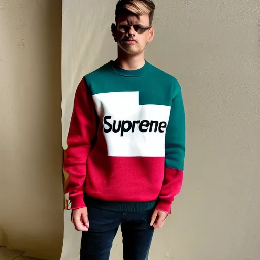 Image similar to supreme sweater