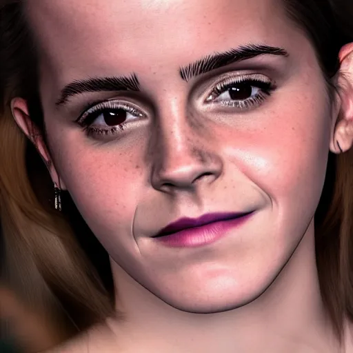 Prompt: emma watson, 8 k, depthmap, 3 d