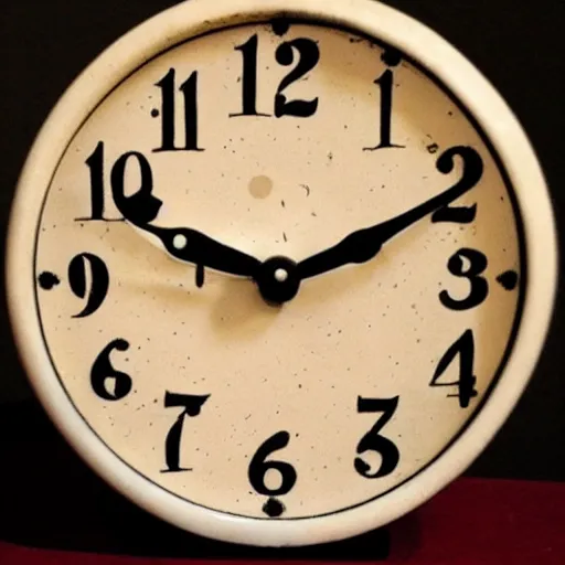 Image similar to “An alarm clock from the 1800s but the numbers are emojis”