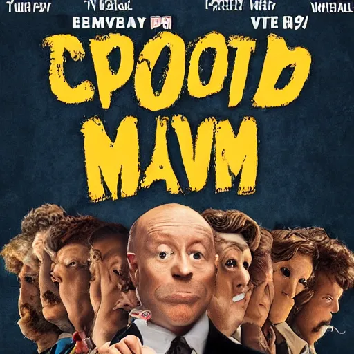 Prompt: Cover of the movie Poop Man, Blu-ray Disc