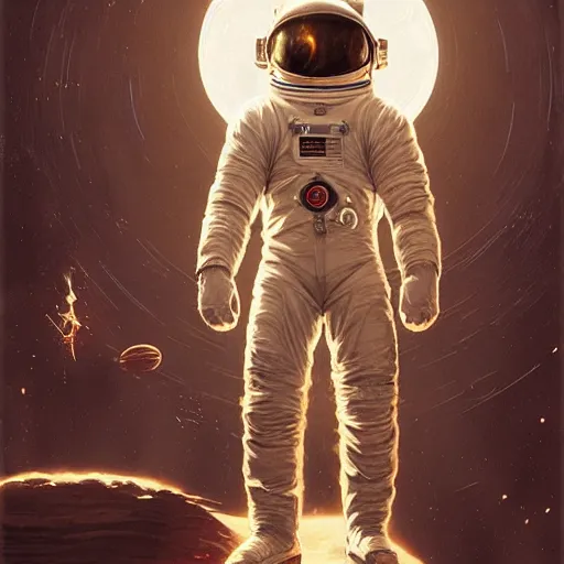 Image similar to Cat!!!!!!!!! Spacesuit, astronaut, Portrait by Greg Rutkowski, intricate details, futuristic, volumetric lights, streetwear, studio ghibli, Organic Painting , Matte Painting, geometric shapes, hard edges, trending on the artstation, fantasy LUT, realistic by Sachin Teng + Martin Grip + Moebius + Patrick Gleason, smooth, sharp focus, illustration, art by John Collier and Albert Aublet and Krenz Cushart and Artem Demura and Alphonse Mucha, techwear, Industrial Scifi, detailed illustration, character portrait,