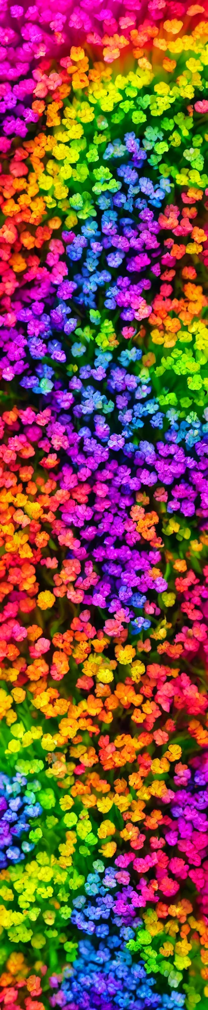 Image similar to vertical macro rainbow flowers