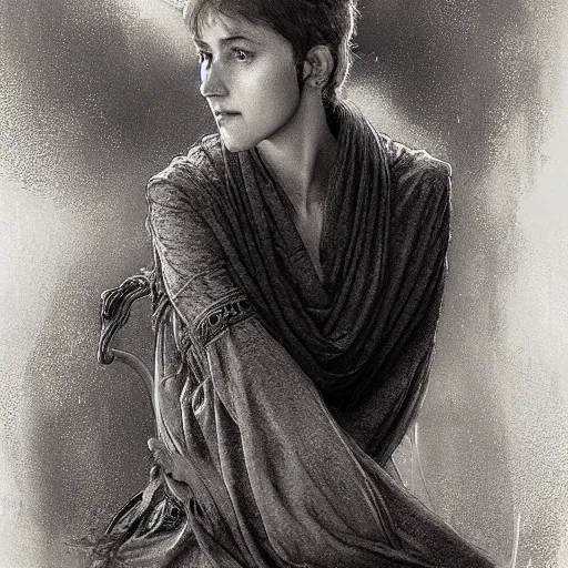 Image similar to amazing lifelike award winning pencil illustration of Nicholas lyndhurst trending on art station artgerm Greg rutkowski alphonse mucha cinematic