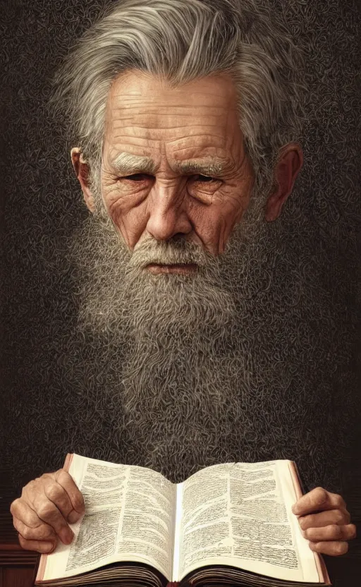 Prompt: old man doing hard work, do what we can, then leave it to god, d & d, non - fiction, intricate, elegant, highly detailed, digital painting, pinterest, concept art, intricate, sharp focus, illustration, art by robin eley, paul lung, samuel silva