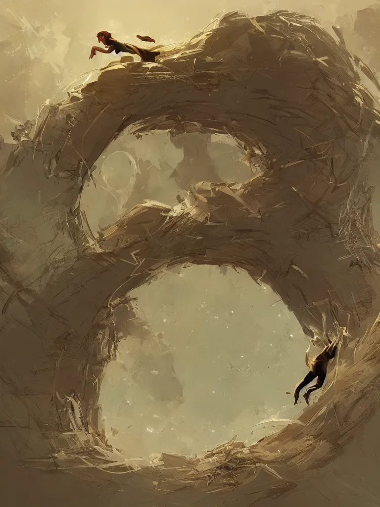 Prompt: somersault by disney concept artists, blunt borders, golden ratio