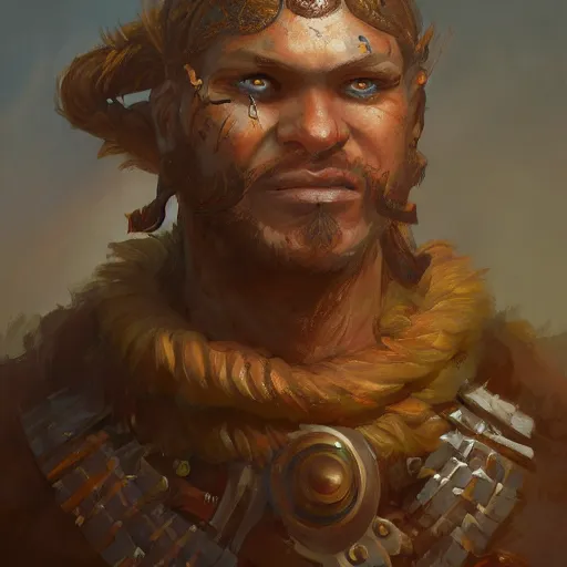 Prompt: a detailed portrait of a post - apocaliptyc warrior, by justin gerard and greg rutkowski, digital art, realistic painting, dnd, character design, trending on artstation