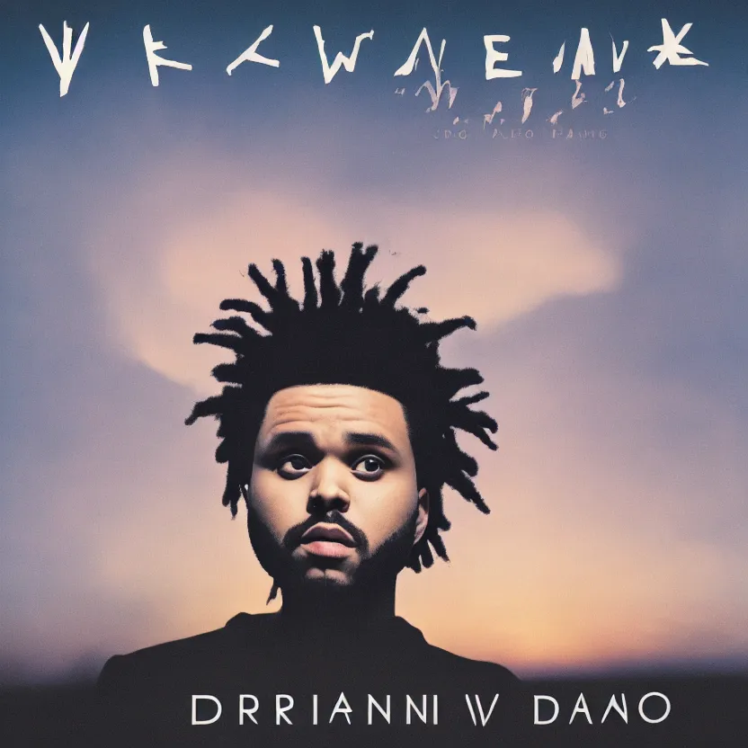 Image similar to an alternative album cover for the weeknd's dawn fm album, super high quality
