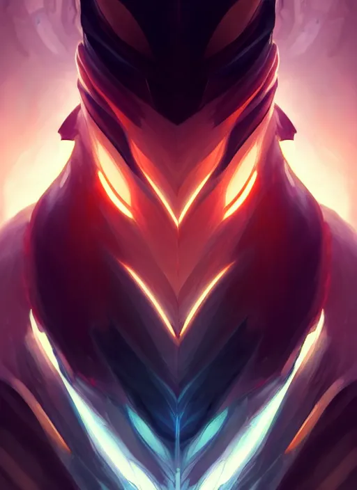 Image similar to symmetry!! portrait of yasuo, league of legends, tech wear, glowing lights!! intricate, elegant, highly detailed, digital painting, artstation, concept art, smooth, sharp focus, illustration, art by artgerm and greg rutkowski and alphonse mucha