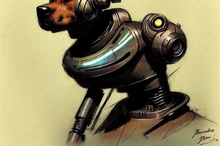 Image similar to ( ( ( ( ( 1 9 5 0 s retro future robot android dog. muted colors. ) ) ) ) ) by jean - baptiste monge!!!!!!!!!!!!!!!!!!!!!!!!!!!!!!