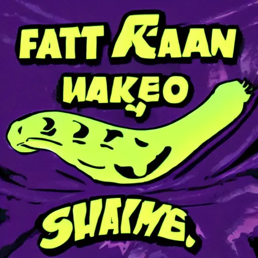 Image similar to fatman we respect you a lot SNAKEOIL CMO purple green color scheme