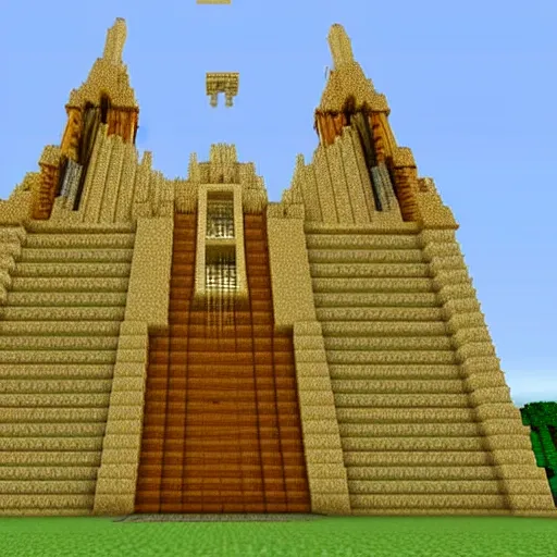 Image similar to minecraft cathedral