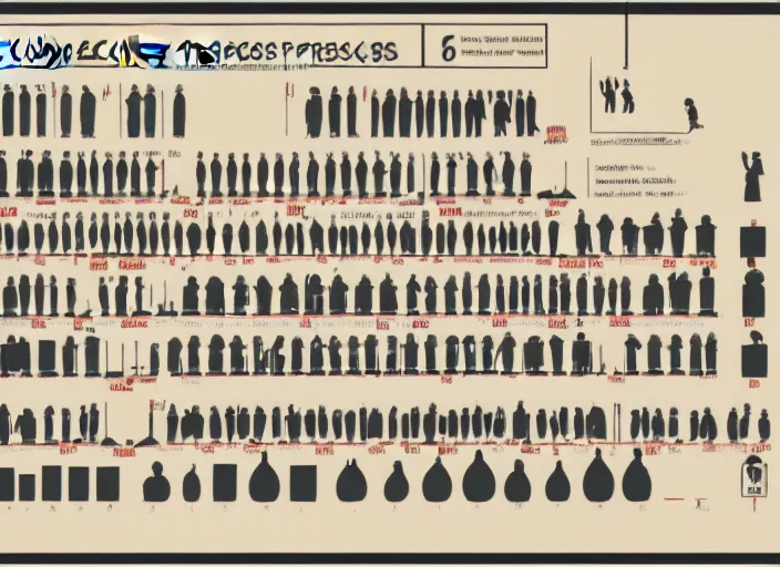 Prompt: isotype chart of economic progress by isotype institute by Otto Neurath