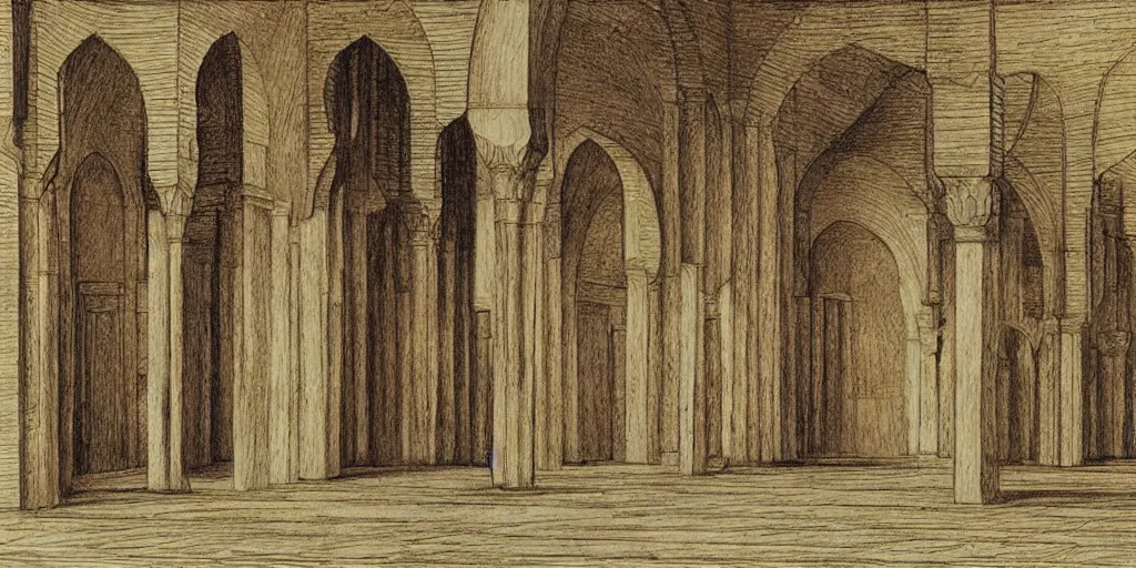 Image similar to : mosque sketch by Leonardo di ser Piero da Vinci