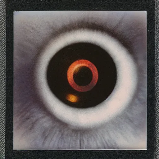 Prompt: polaroid photo of the eye of sauron