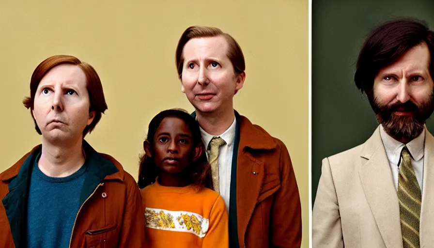 Image similar to the two complementary forces that make up all aspects and phenomena of life, by Wes Anderson,